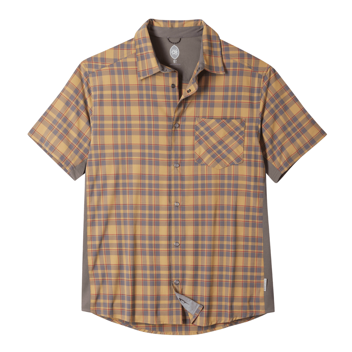 Club orders Ride Men's Western Cycling Shirt Large Pearl Snap Plaid UPF 50 NEW Outdoor