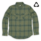 Men's Daniel Keep Warm Stretch Riding Flannel - Club Ride Apparel#color_olive-teal