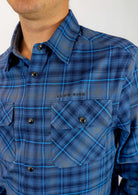 Men's Daniel Flannel - Club Ride Apparel#color_daniel-vivid-blue